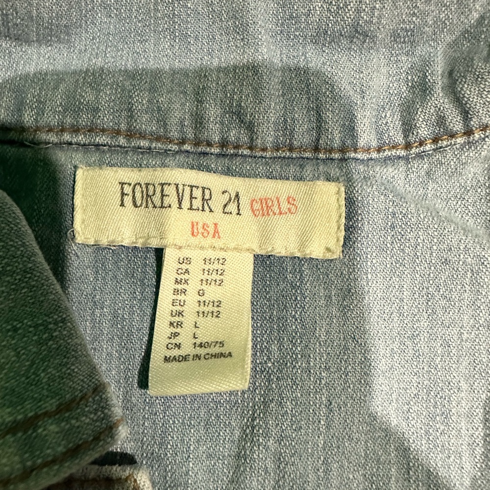 Forever 21 girls..cover up..sleeveless..size 11/12 never worn. - Picture 4 of 4